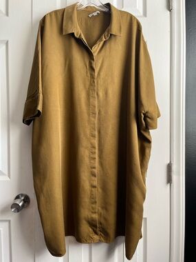 COS Oversized Short-Sleeve Shirt Dress 12 ***wear in underarm areas***